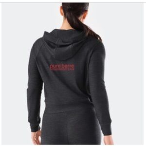 Pure Barre Team Women's Charcoal Zip up Hoodie